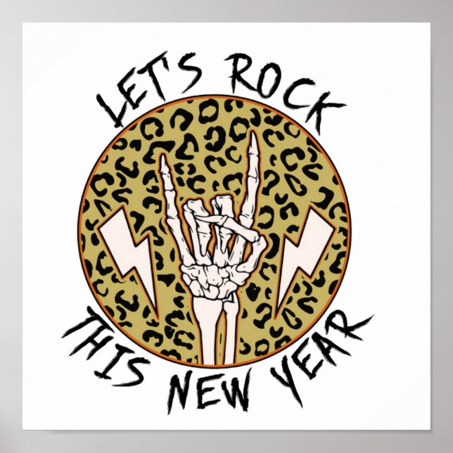 Poster Rock 2023 | Nouvel An 2023 | Bonne année (Devant)
