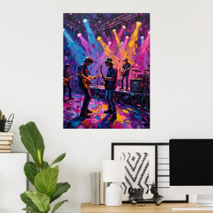 Poster Rock and Roll Band