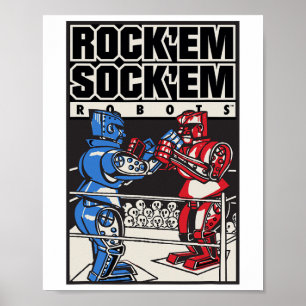 Poster Rock em Sock em Robots Boxing Ring