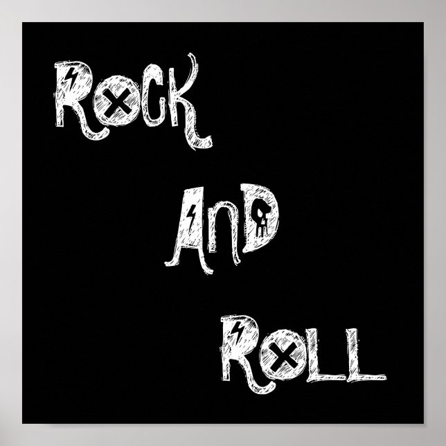 POSTER ROCK, ET ROLL (Devant)