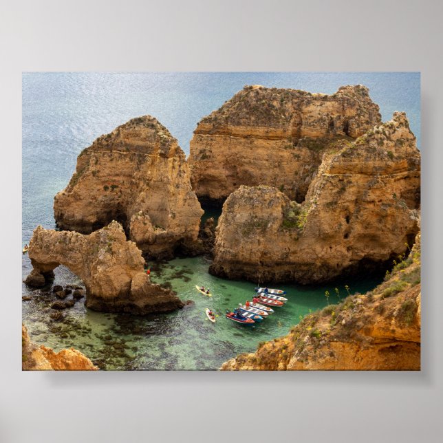 Poster Rock formations in Algarve (Devant)
