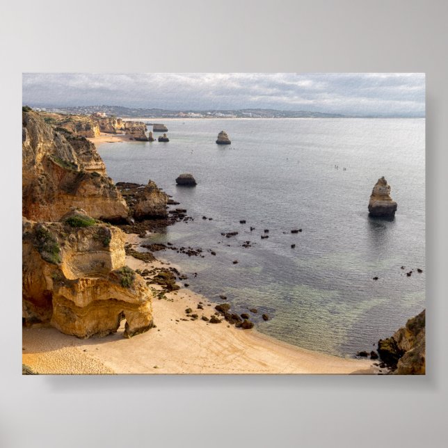 Poster Rock formations in Algarve (Devant)