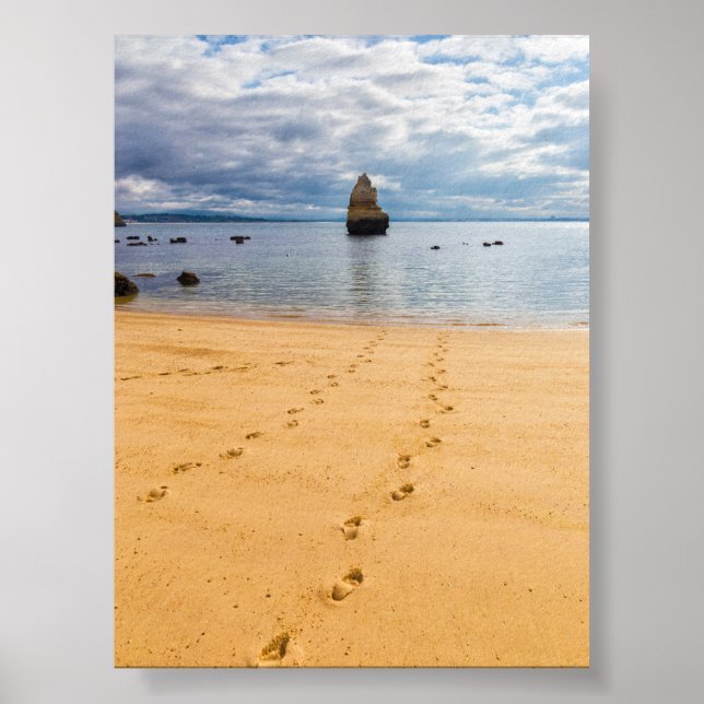 Poster Rock formations in Algarve (Devant)