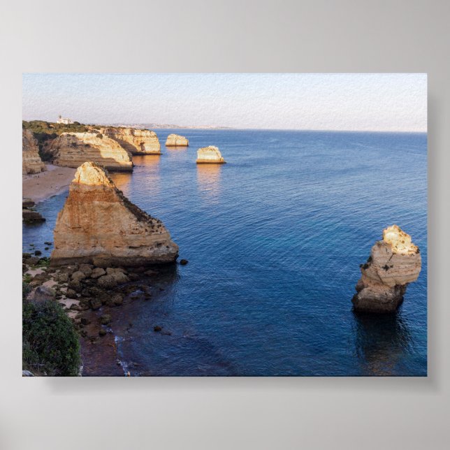 Poster Rock formations in Algarve (Devant)
