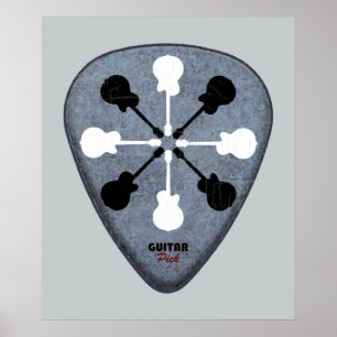 Poster Rock Guitare Musique art pour mur