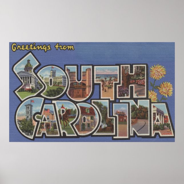 Poster Rock Hill, Caroline du Sud - Scènes de grandes let (Devant)