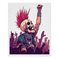 Rock N� Crâne � Drôle de Concert de Squelette Punk