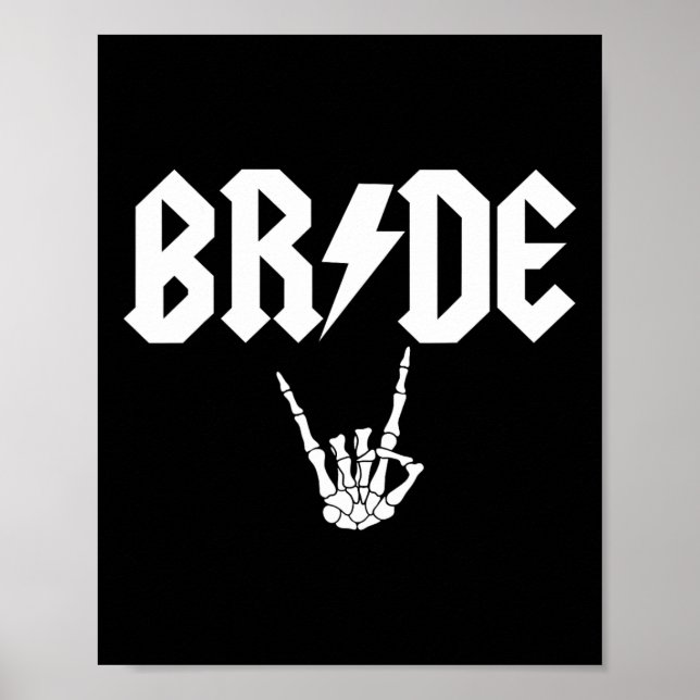 Poster Rock N Roll Gothique Halloween Bachelorette Party (Devant)