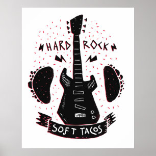 Poster Rock 'n Roll Music Tacos