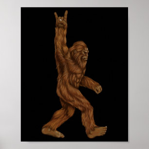Poster Rock On Bigfoot - Concert Buddy - Hand Drake Sasqu