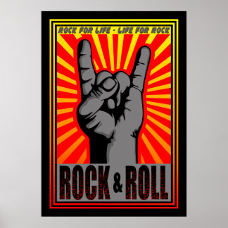 Poster Rock & Roll