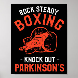 Poster Rock Steady Boxing Knock Out Parkinson la sensibil