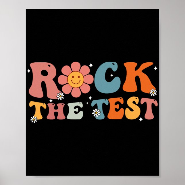 Poster Rock The Test Enseignant Test Jour Test Enseignant (Devant)