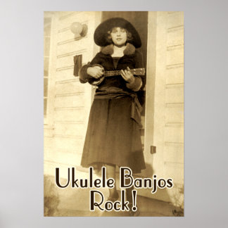Poster rock Uke Banjos