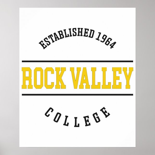 Poster Rock Valley College - RVC Golden Eagles (Devant)