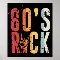 Rock Vintage Retro Music Band des années 80