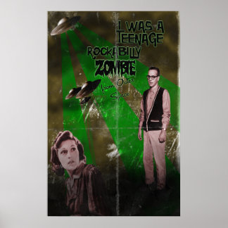 Poster Rockabilly Zombie