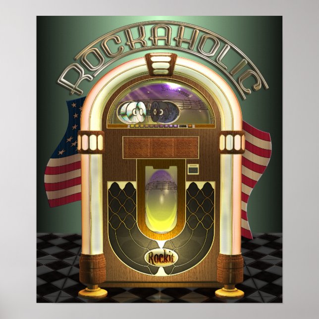 Poster Rockaholic de Jukebox (Devant)