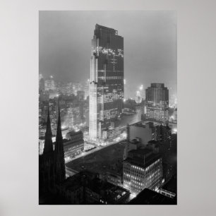 Poster Rockefeller Center 1933