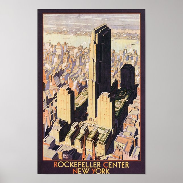 Poster Rockefeller Center New York (Devant)