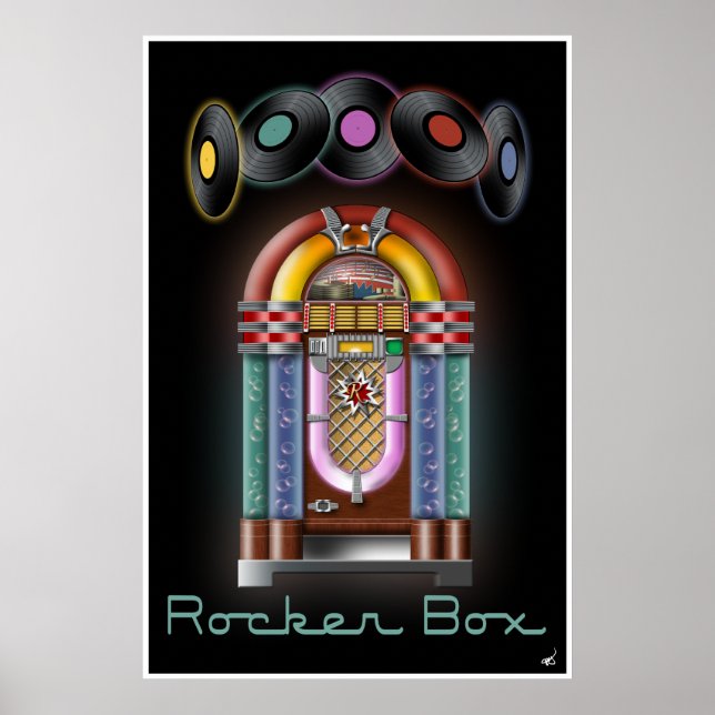 Poster Rocker Box Jukebox (Devant)