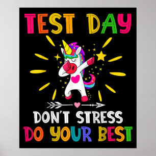 Poster Rockez le test jour de test de l'enseignant journé