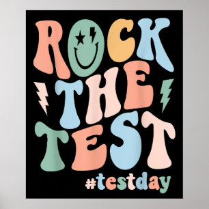 Poster Rockez le test Jour de test Motivation Enseignant