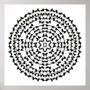 Poster Rocking R Rodeo Mandala 1