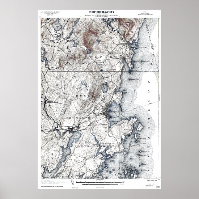 Poster Rockland, Maine 1906 (Devant)