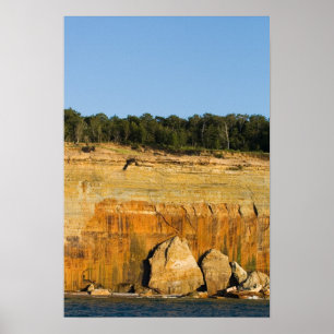 Poster Rocks, Pictured Rocks Nat'l Lakeshore, Michigan
