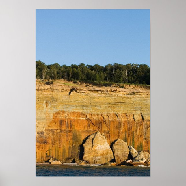 Poster Rocks, Pictured Rocks Nat'l Lakeshore, Michigan (Devant)