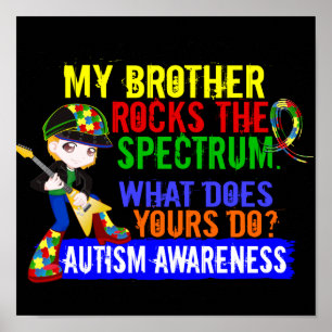 Poster Rocks Spectrum Autism