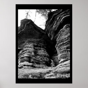 Poster Rocks Wisconsin Dells