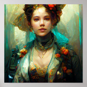 Poster Rococo Future Imaginaire Sci-Fi