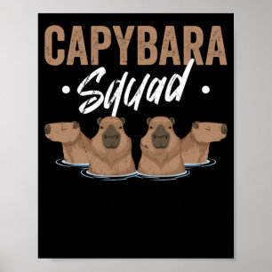 Poster Rodent Capybara de l'équipe animale