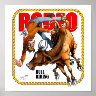 Poster Rodeo Bull Rider