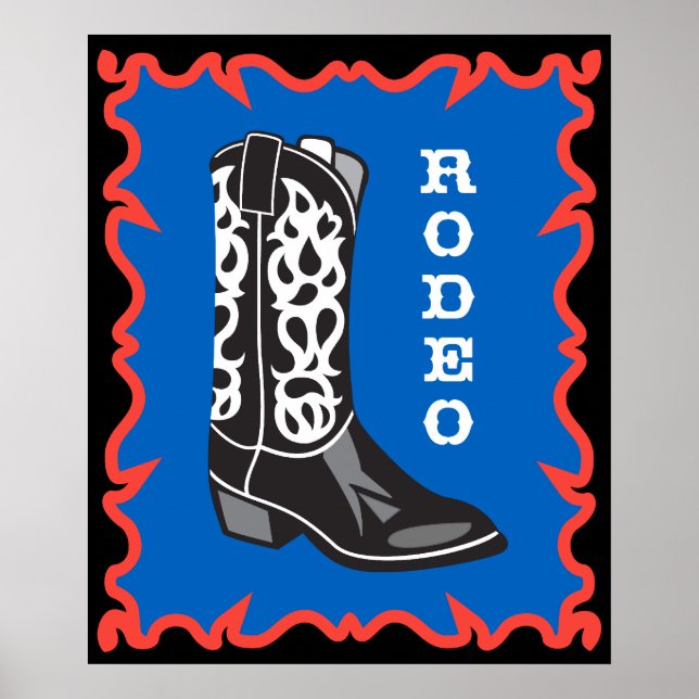 Poster Rodeo Cowboy (Devant)