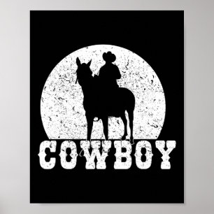 Poster Rodeo Horse Rider Cowboy Horseback équitation Grap