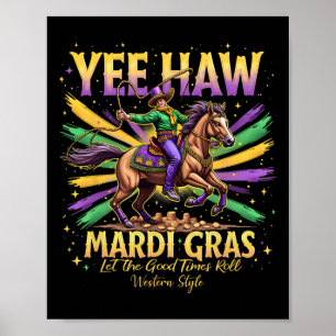 Poster Rodeo Parade Festive porter costume Vintage Yee Ha