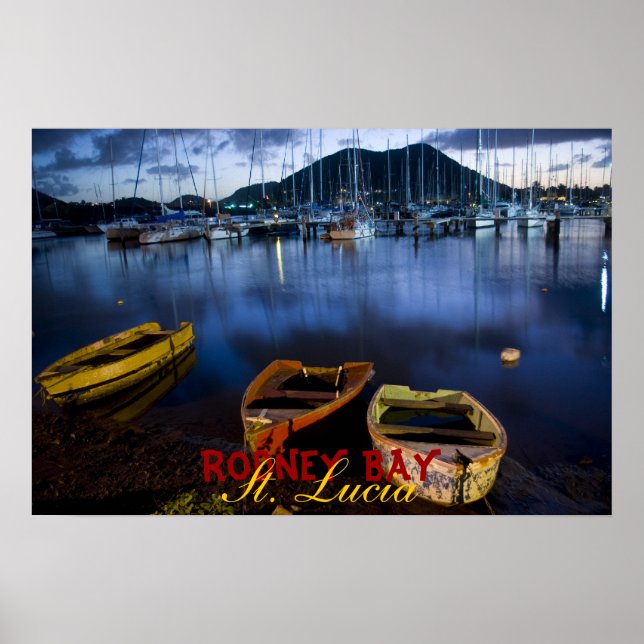 Poster Rodney Bay, Sainte-Lucie (Devant)