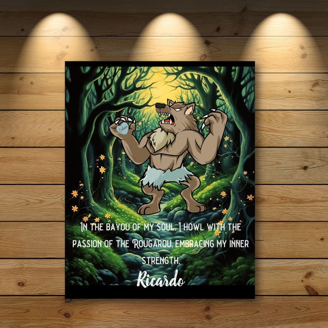 Poster Rogarou à l'âme Force Inspirationnelle (Créateur téléchargé)