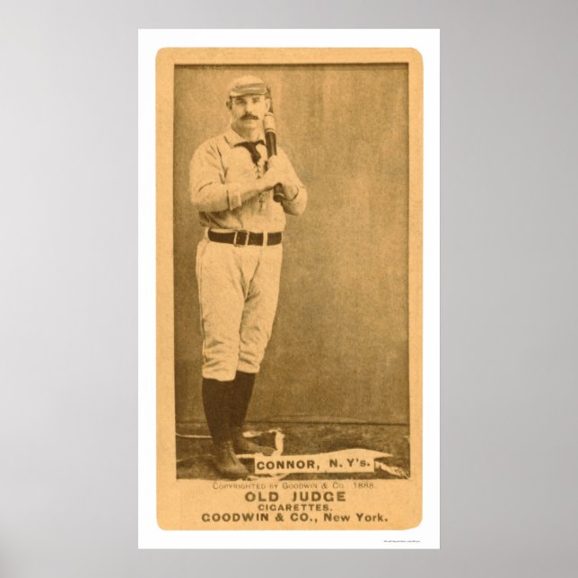 Poster Roger Connor Baseball 1887 (Devant)