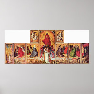 Poster Rogier van der Weyden - Autel du jugement Dernier