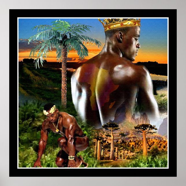 Poster Roi africain (Devant)