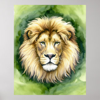 Poster Roi de la Jungle : Le Noble Lion
