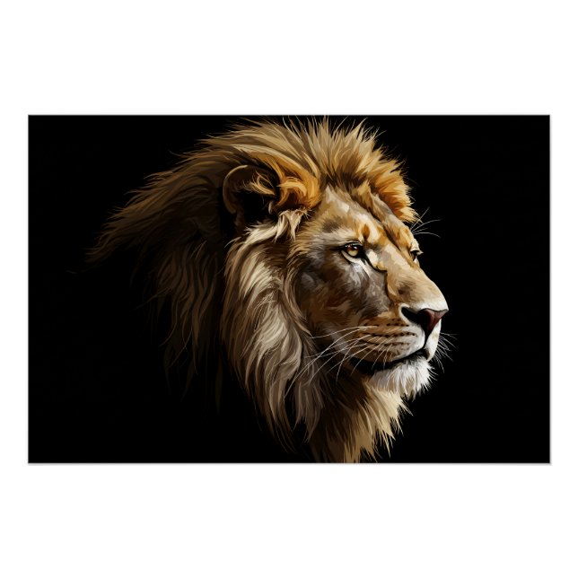 Poster Roi de la Savannah Glossy (Devant)