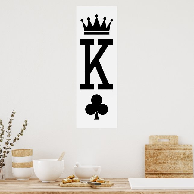 Poster Roi des cartes (Cuisine)