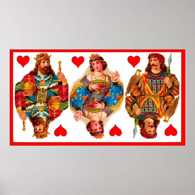 Poster Roi des Coeurs Reine des Coeurs Jack des Coeurs (Devant)