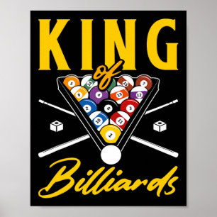 Poster Roi Du Billard Billard Billard Billard Cue En Rack