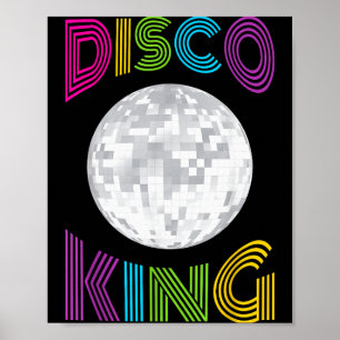 Poster Roi du disco années 70 Costume Hommes Garçons